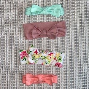 🖤Set of four baby headbands